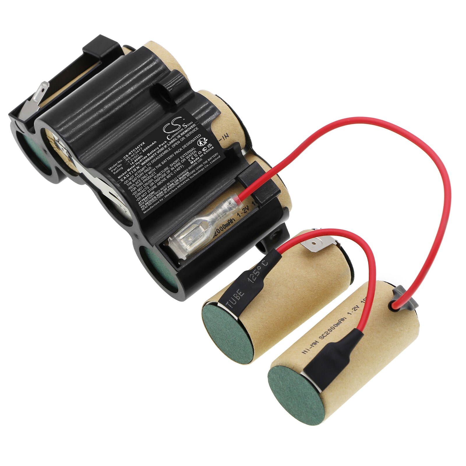 Akku Tyhjiö varten Rowenta Minivac Extenso, AC47, AC4769 ja muut.