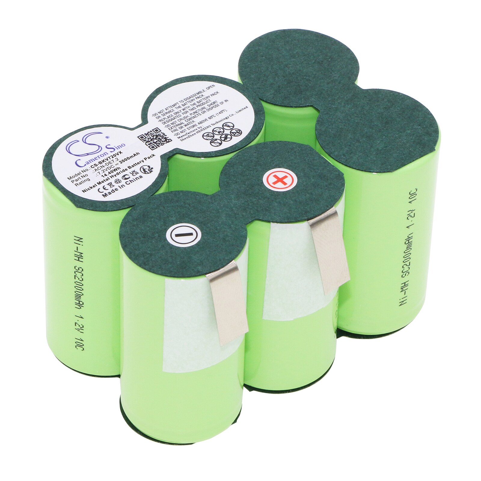 Tyhjiö akku Black&Decker DV7205, DV7205N, Dustbuster Extreme 7.2V ja muille.