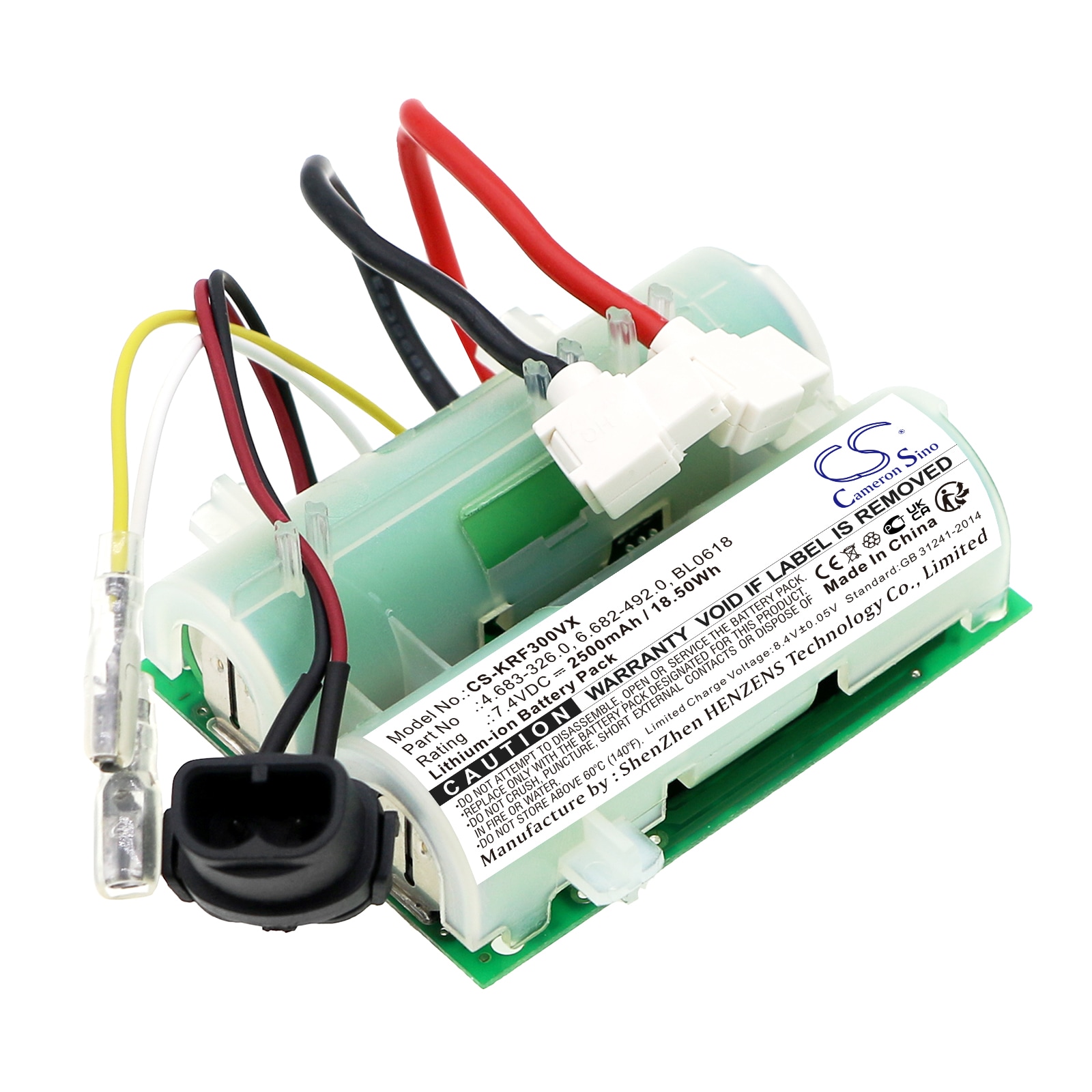 Akku Tyhjiö Karcher FC3, FC 3 Cordless, FC 3d Cordless jne. varten.