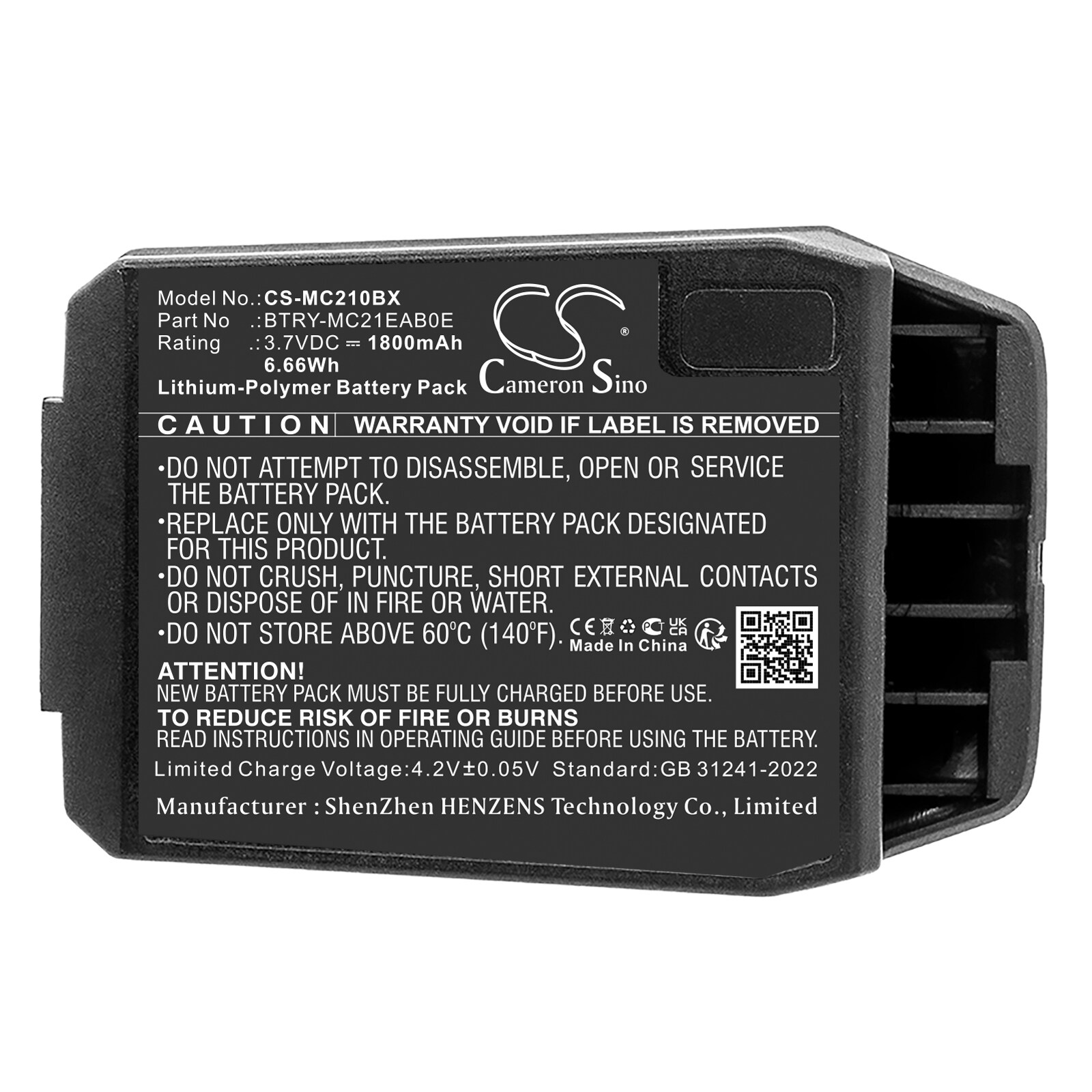 Akku Viivakoodin skanneriin Motorola MC21, MC2100, MC2180 varten