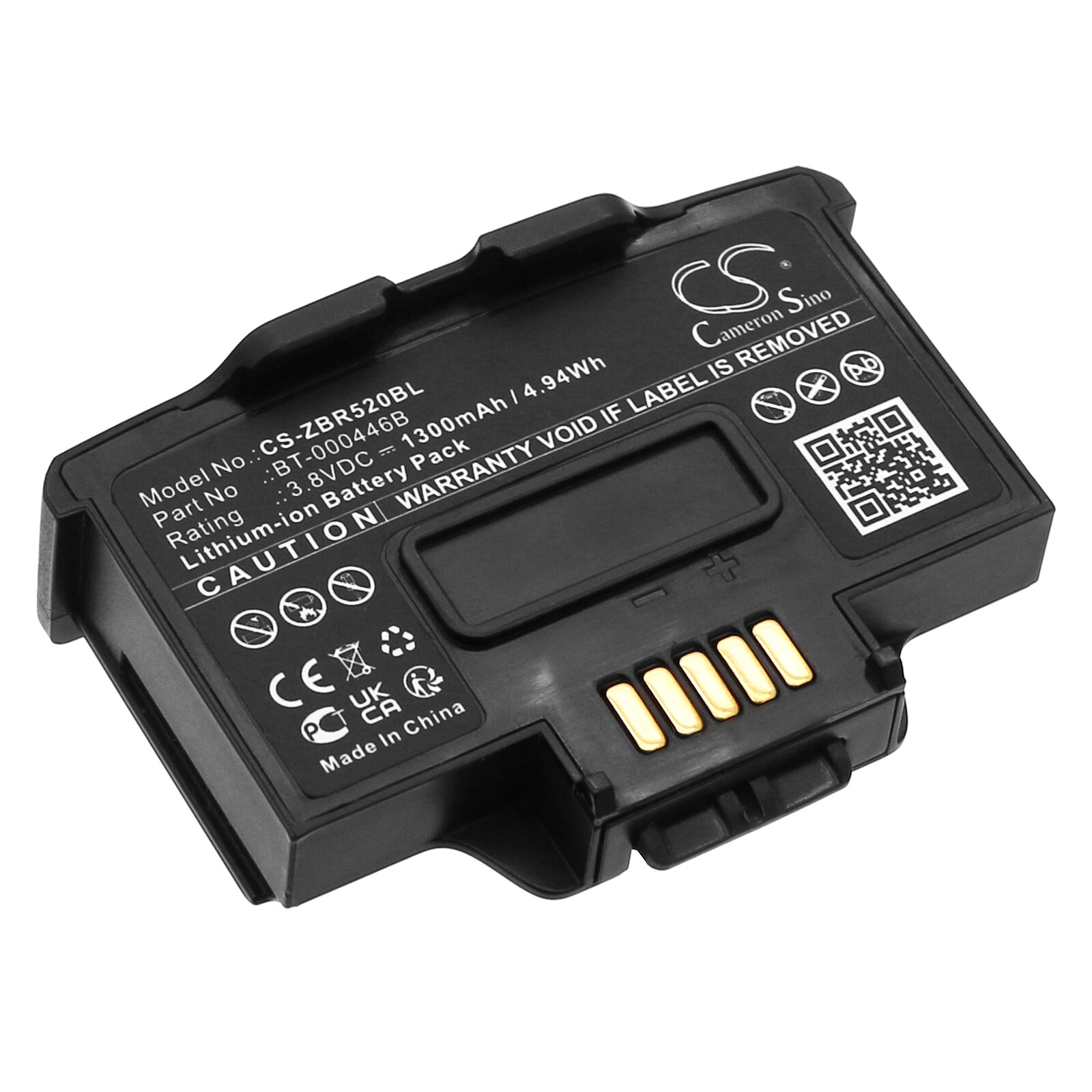 Akku Viivakoodin skanneriin Zebra WS50, WR50, WS5001, Viivakoodin skanneriin