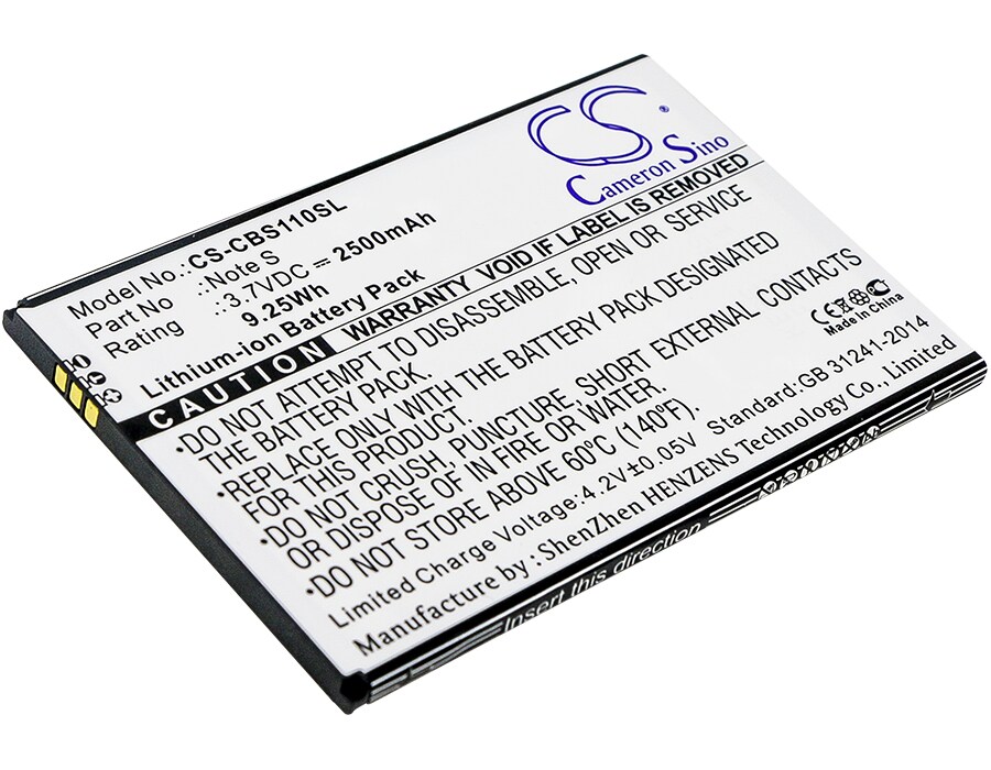 Akku älypuhelin, Matkapuhelin Cubot Note S:lle