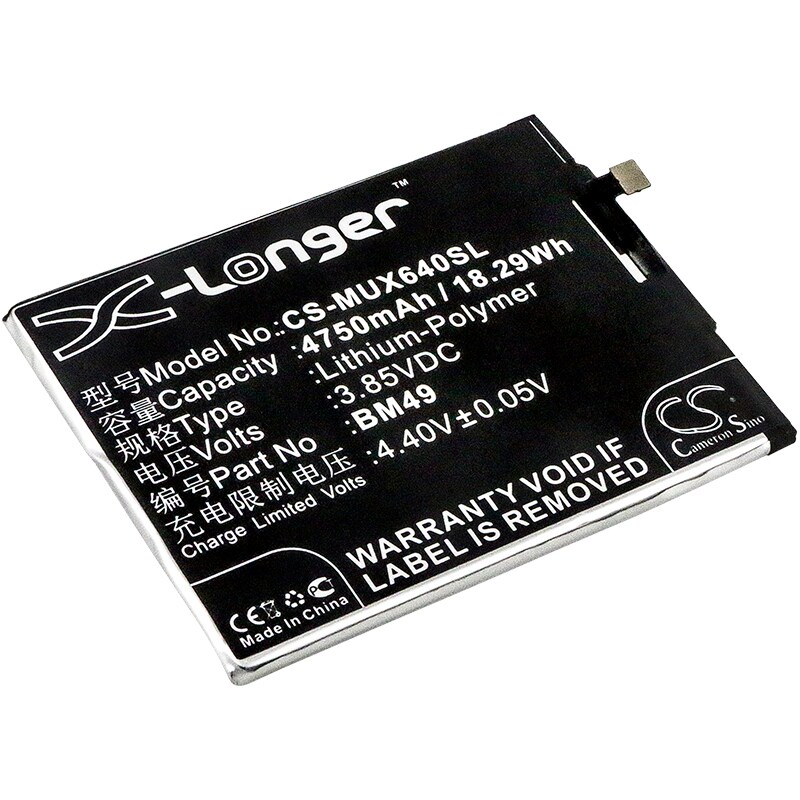 Akku älypuhelin, Matkapuhelin Xiaomi Max, Mi Max Dual SIM ja muut.