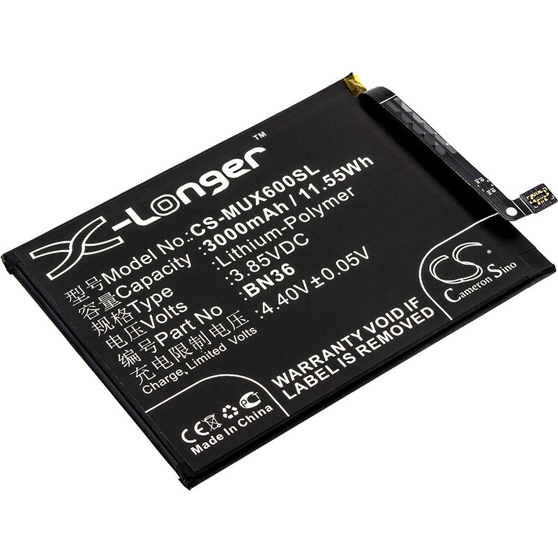 Akku älypuhelin, Matkapuhelin Xiaomi Mi 6X, Mi A2, Mi 6X Dual SIM ja muut.