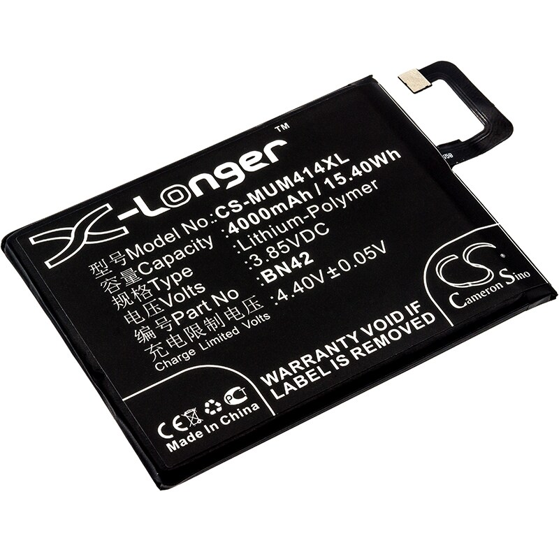 Akku älypuhelin, Matkapuhelin Xiaomi Hongmi 4, Redmi 4 Standard Edition ja muut.