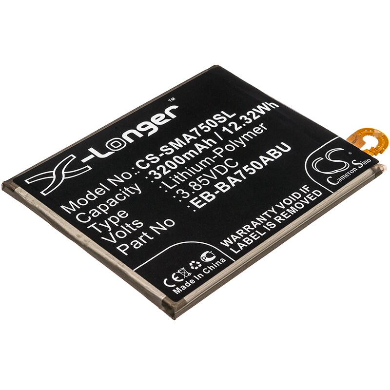 Akku älypuhelin, Matkapuhelin Samsung Galaxy A7 2018, SM-A750F/DS ja muut.