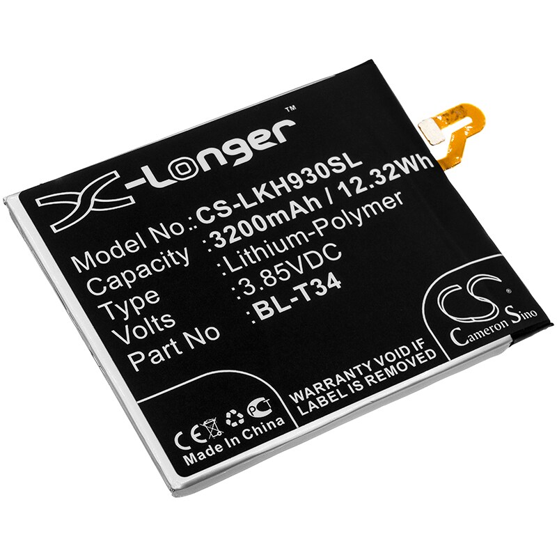 Akku älypuhelin, Matkapuhelin LG V30, V30S, H930 jne. varten.