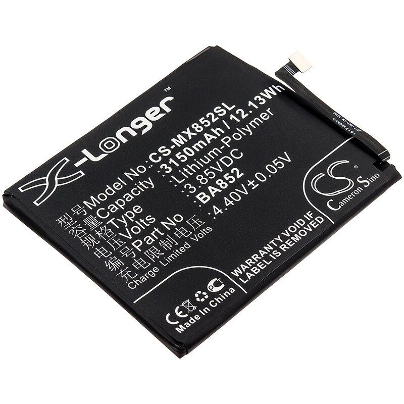 Akku älypuhelin, Matkapuhelin Meizu X8, X8 Standard Edition ja muut.