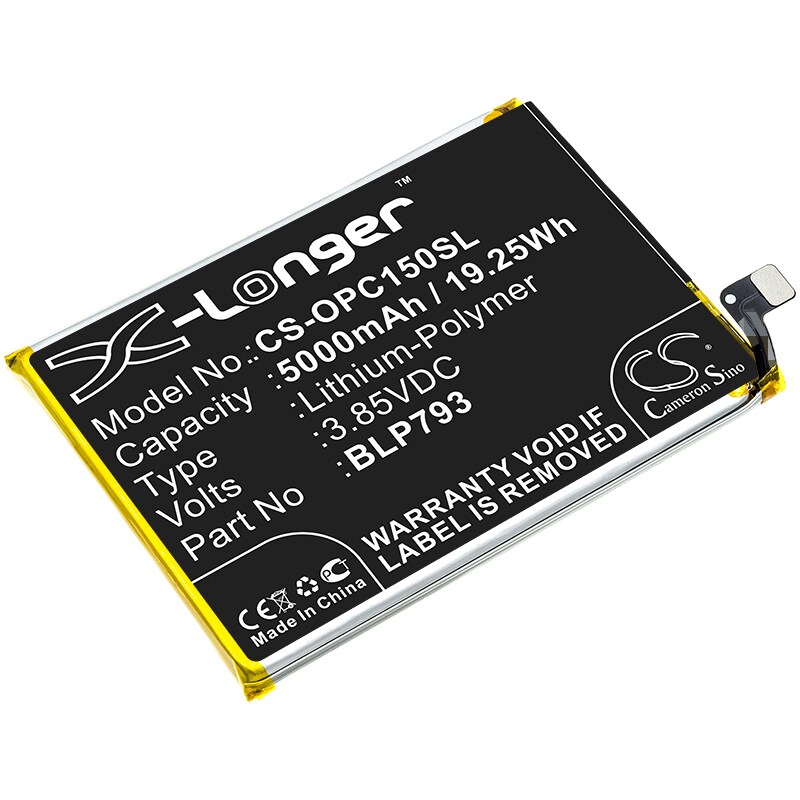 Akku älypuhelin, Matkapuhelin OPPO Realme C15, RMX2186, Realme C12 ja muut.