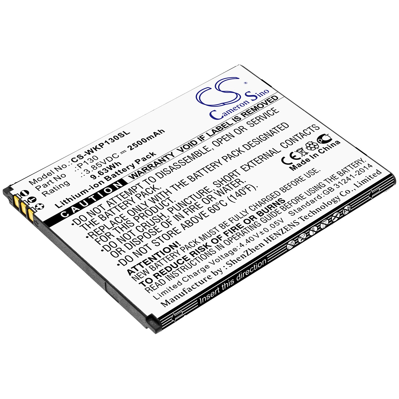 Akku älypuhelin, Matkapuhelin Wiko P130, Näytä Go