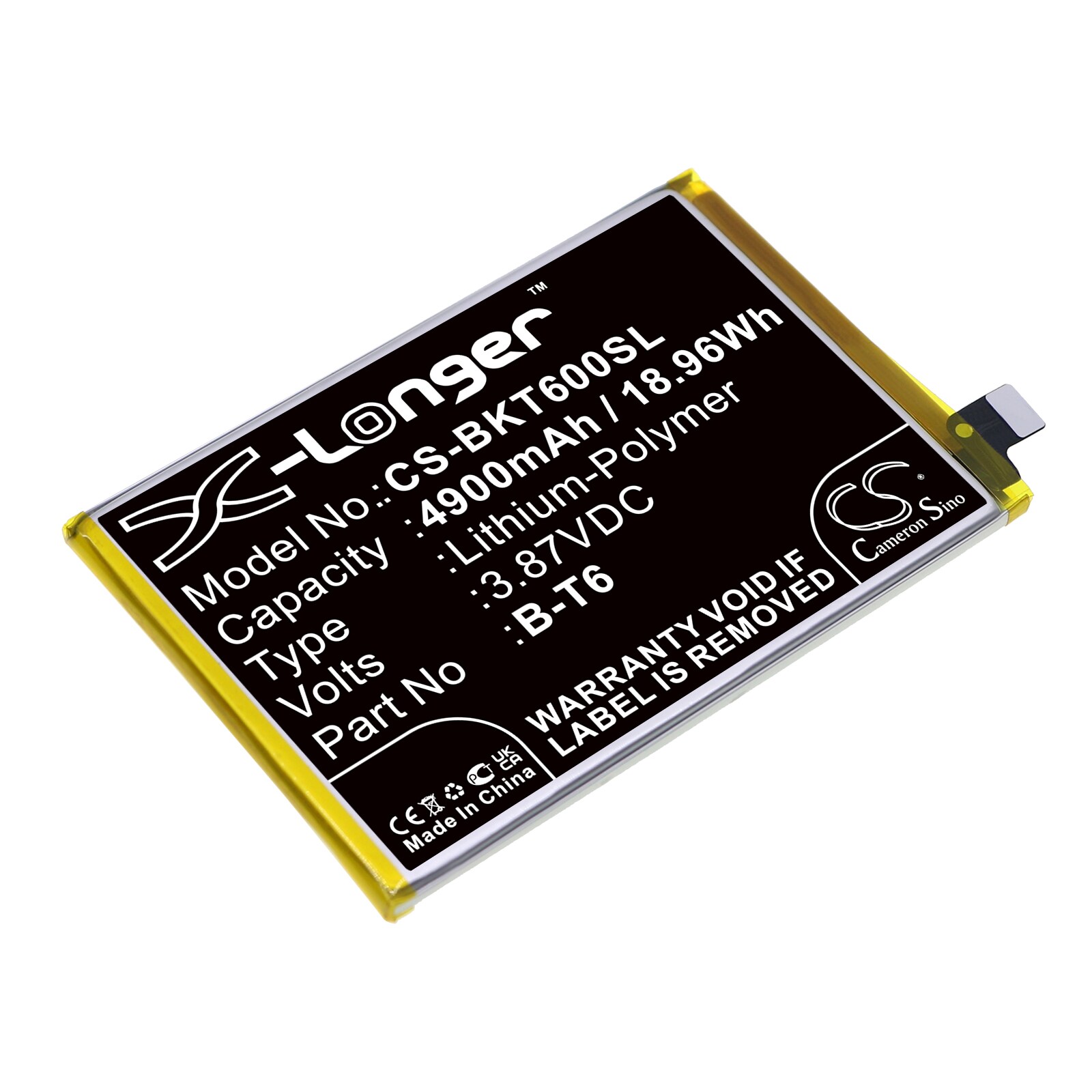 Akku älypuhelin, Matkapuhelin for VIVO IQOO Z6 5G, I2127