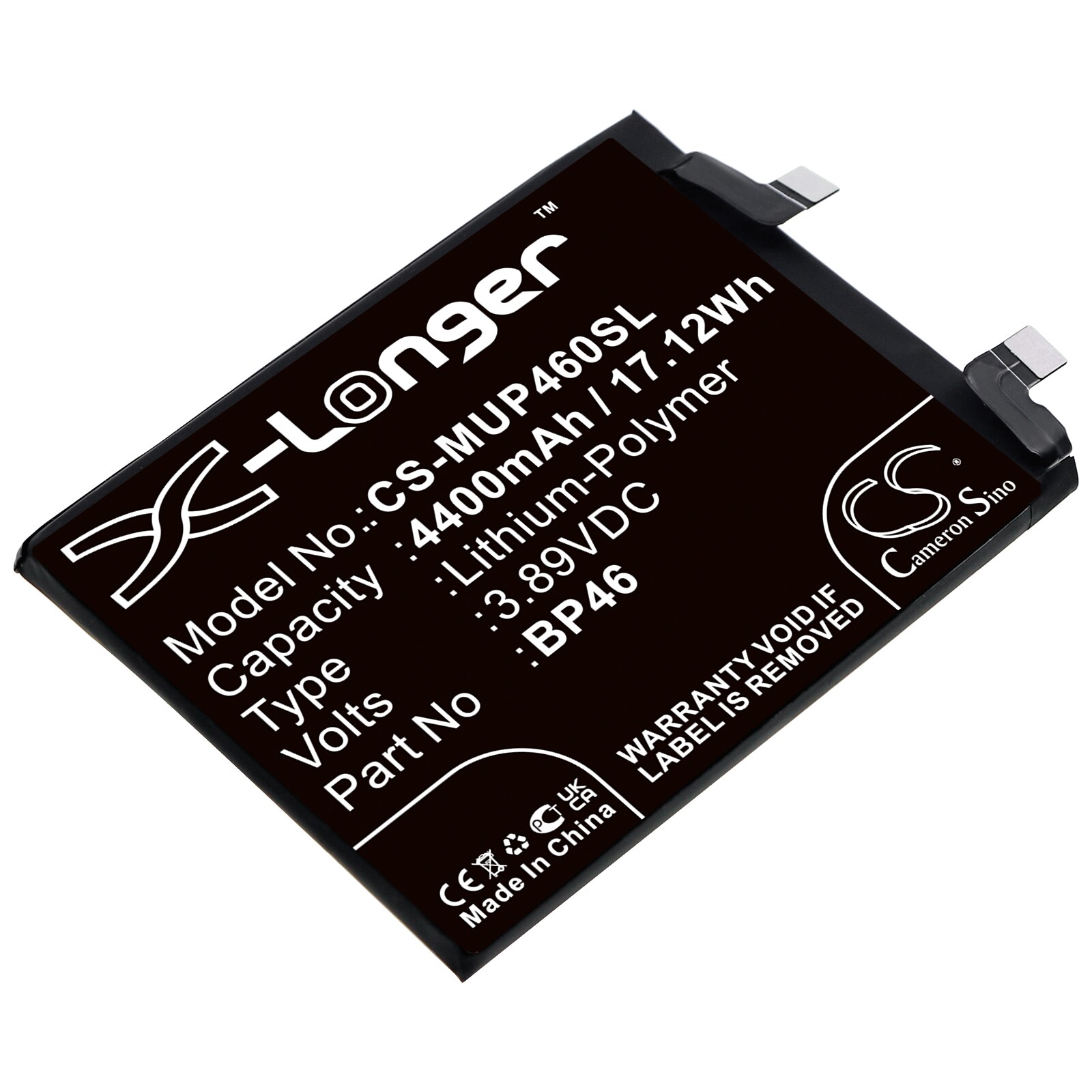 Akku älypuhelin, Matkapuhelin Xiaomi Xiaomi 12, 2201123G, 2201123C jne. varten.