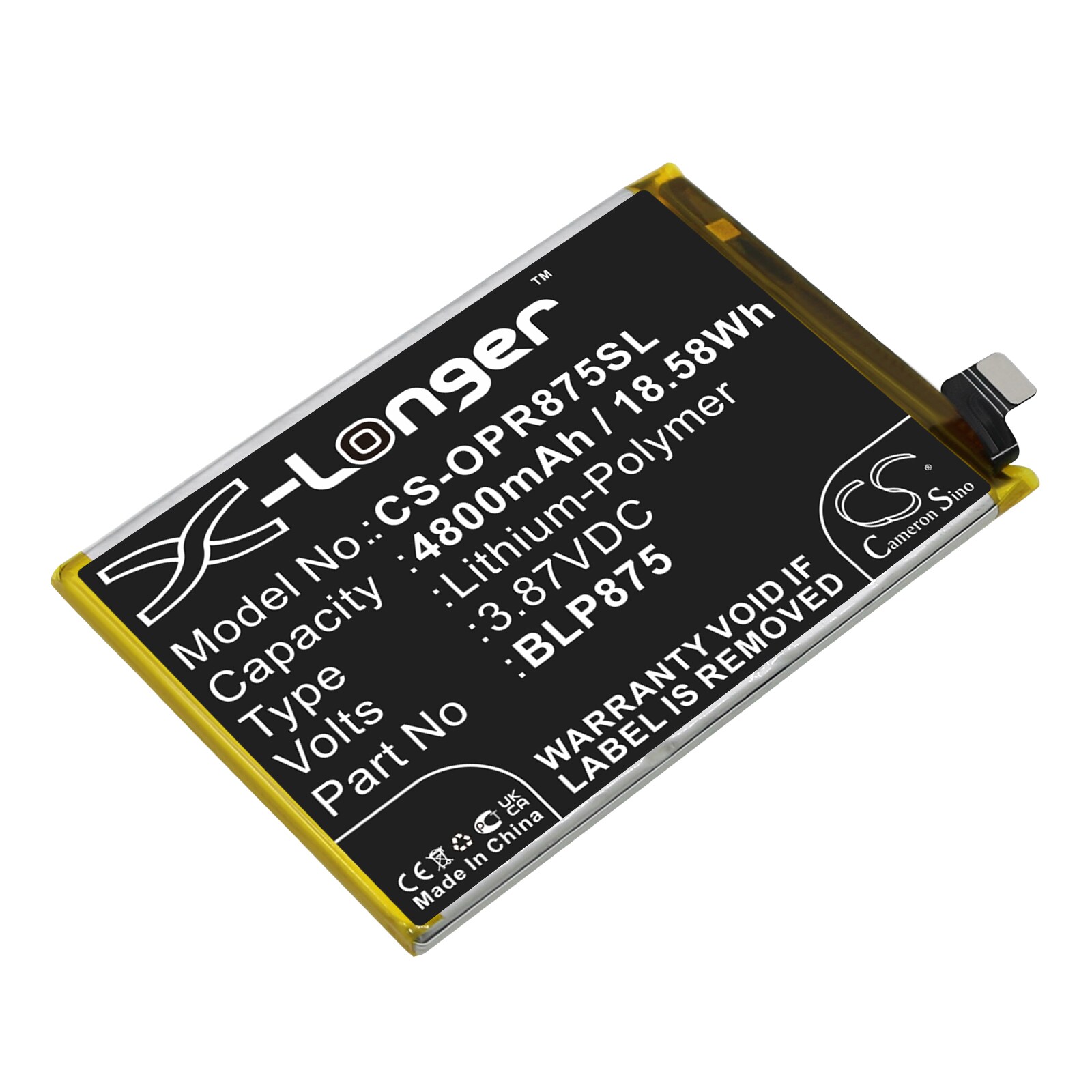 Akku älypuhelin, Matkapuhelin OPPO:lle Realme Q3s, Realme Narzo 50, RMX3286