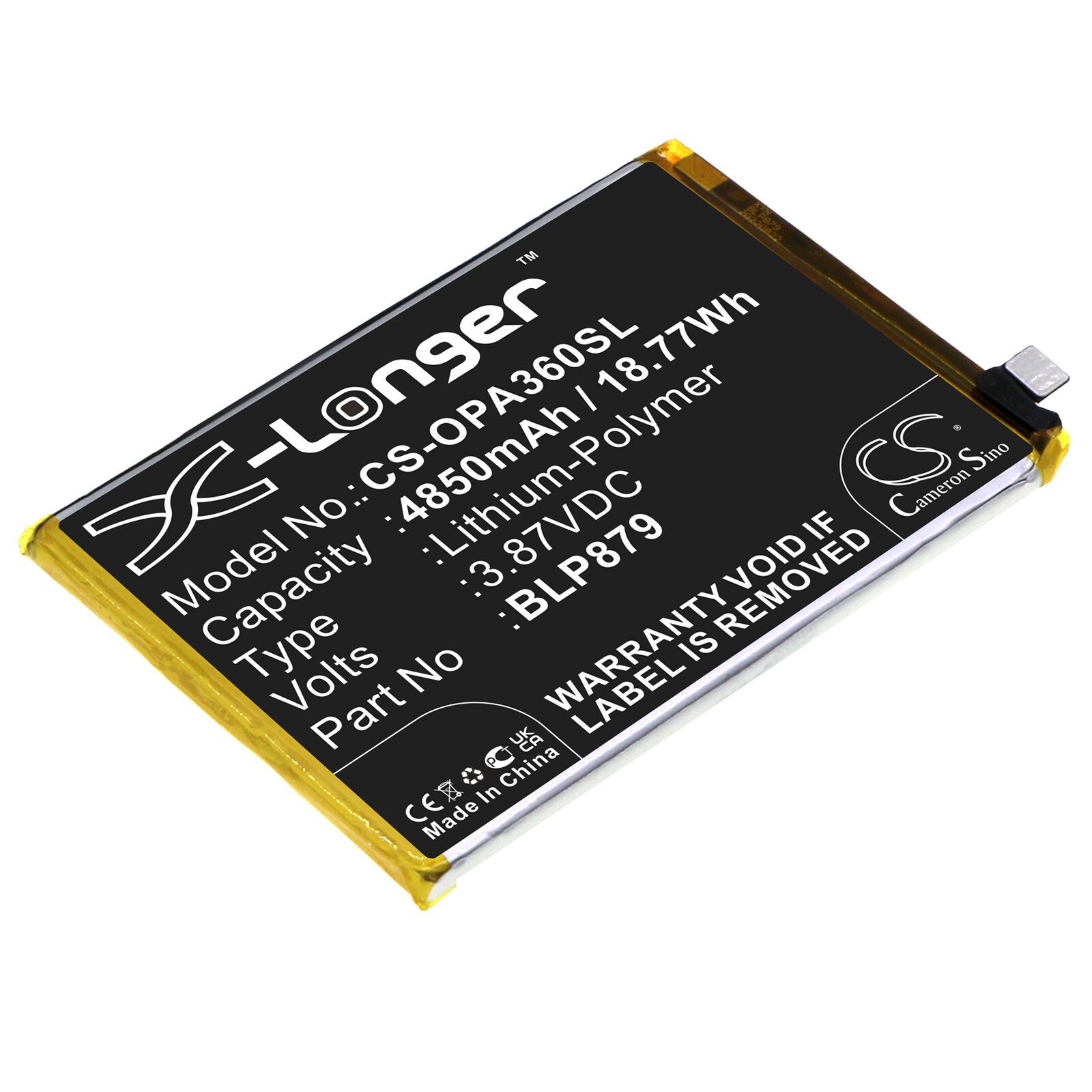 Akku älypuhelin, Matkapuhelin for OPPO A36, PESM10, A36 2022