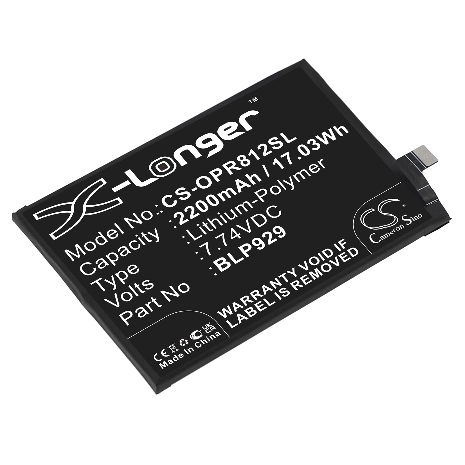 Akku älypuhelin, Matkapuhelin for OPPO Reno8 Pro+, PFZM10