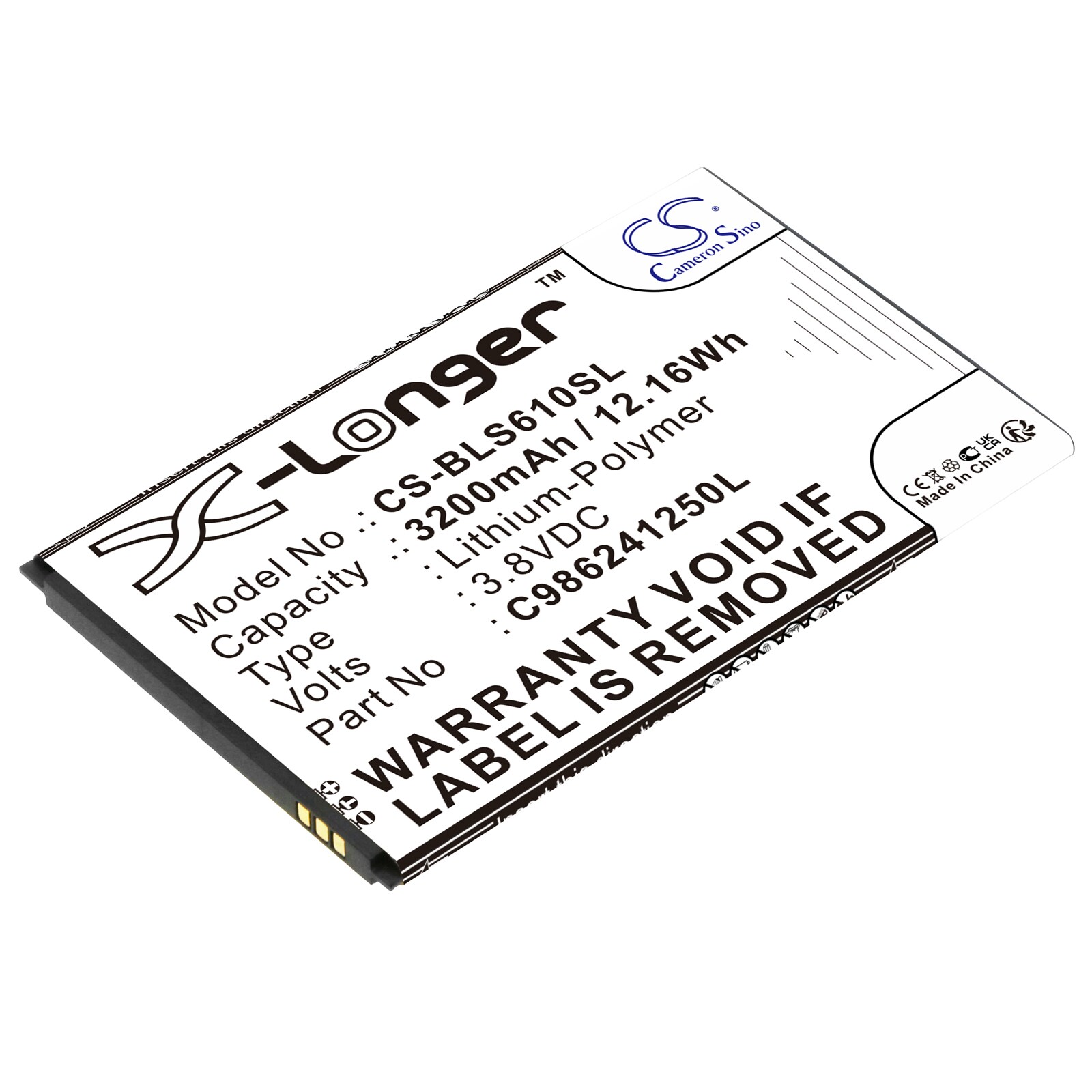 Akku älypuhelin, Matkapuhelin BLU Studio Mega, S610, Advance A6 jne. varten.