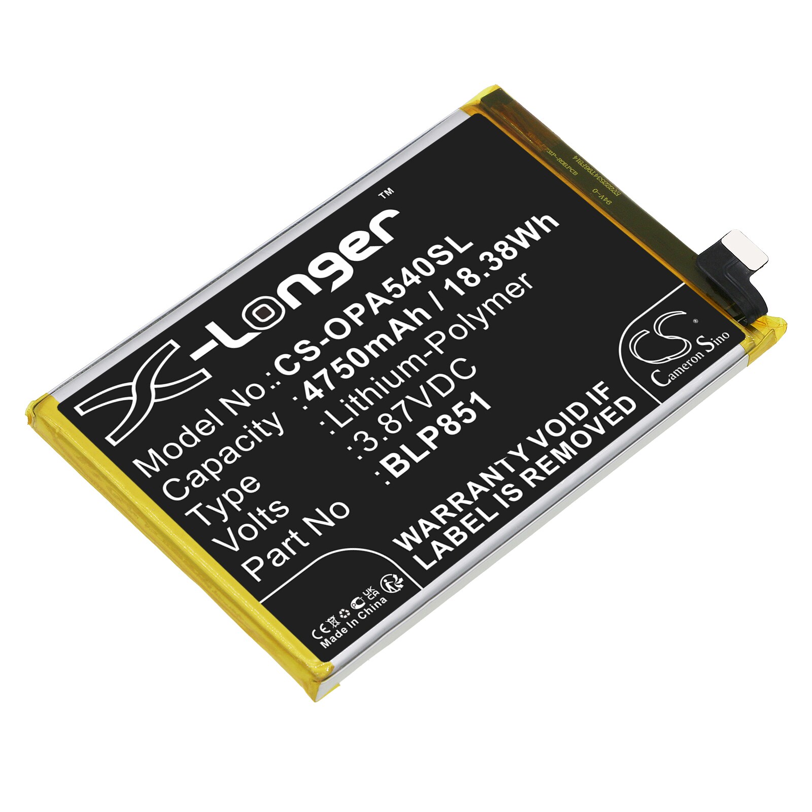 Akku älypuhelin, Matkapuhelin OPPO A54 5G, CHP2195, A74 5G ja muut.