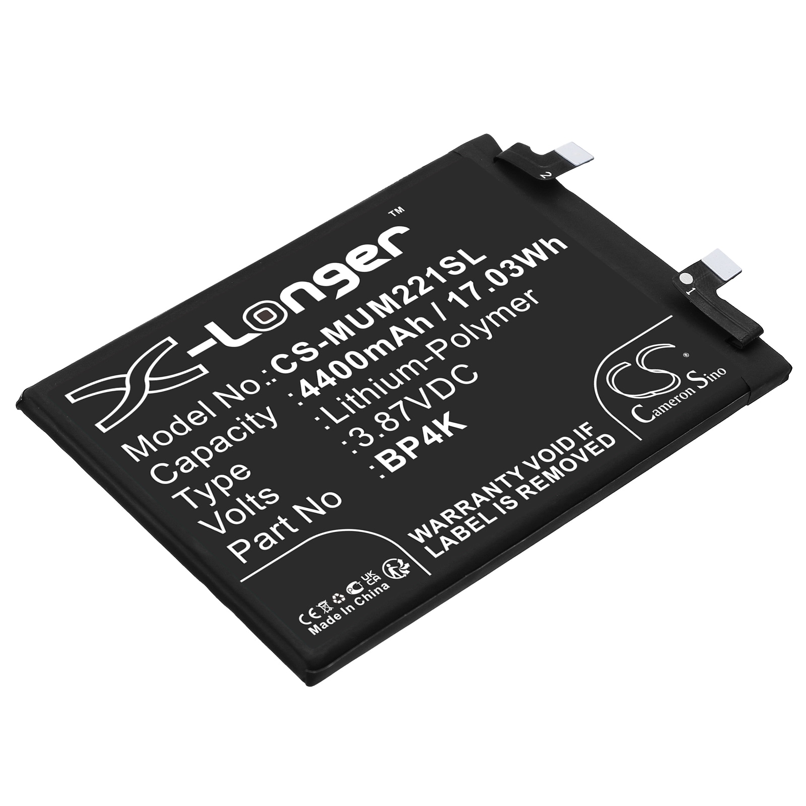 Akku älypuhelin, Matkapuhelin Xiaomi Note 12 Pro -puhelimelle, 22101320C