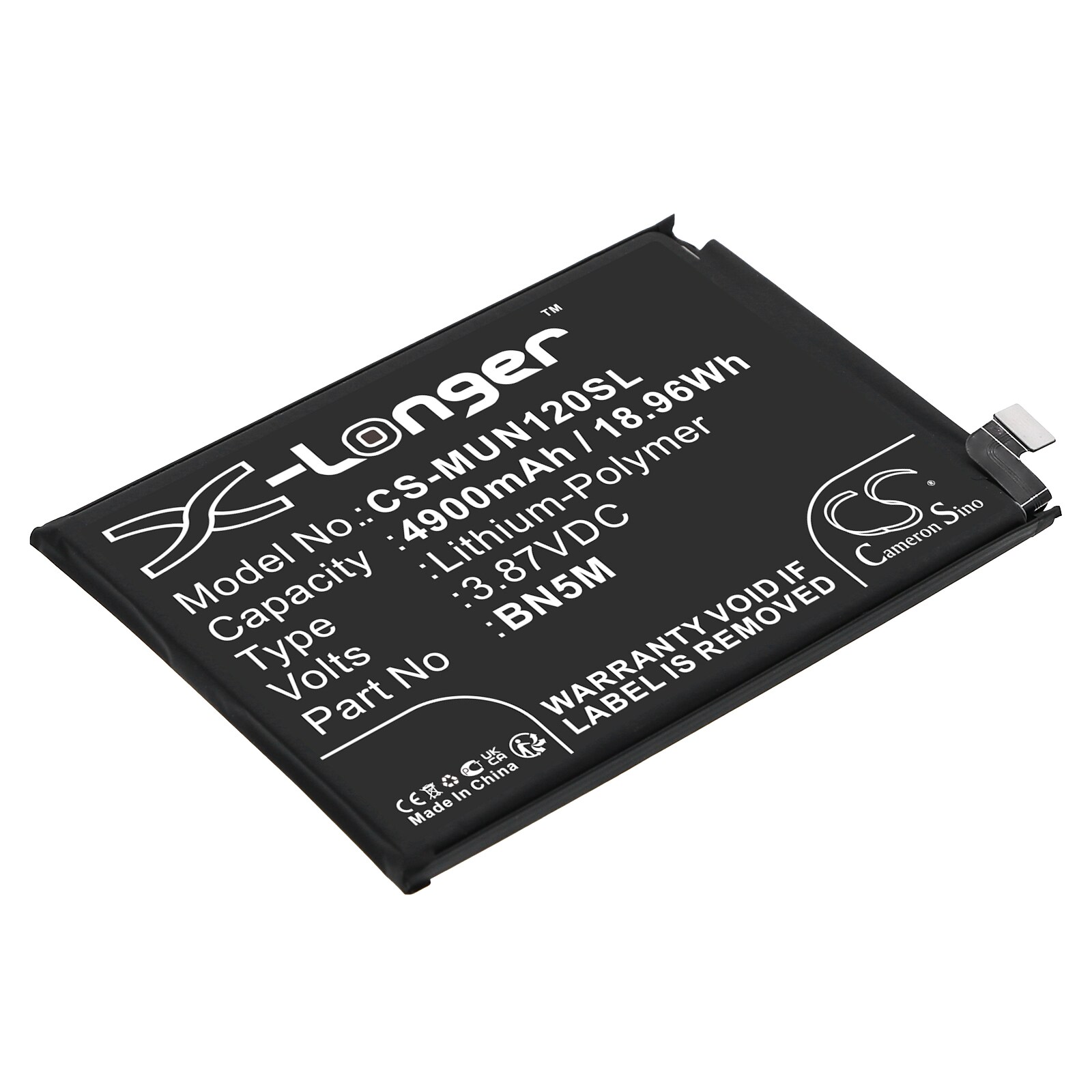 Akku älypuhelin, Matkapuhelin Redmi Note 12 4G, 23028RA60L ja muut.