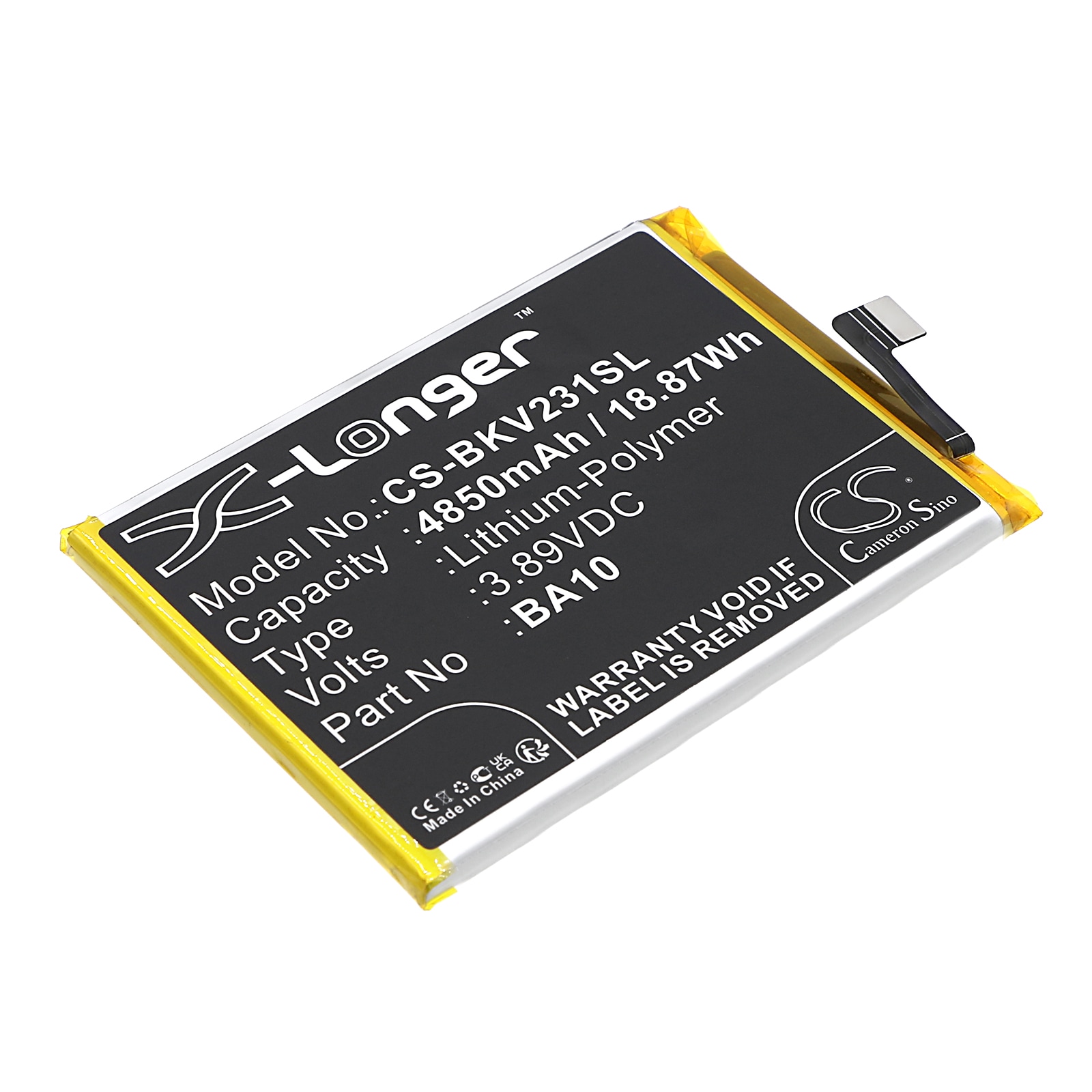 Akku älypuhelin, Matkapuhelin VIVO Y17S, V36m, V2318A jne. varten.