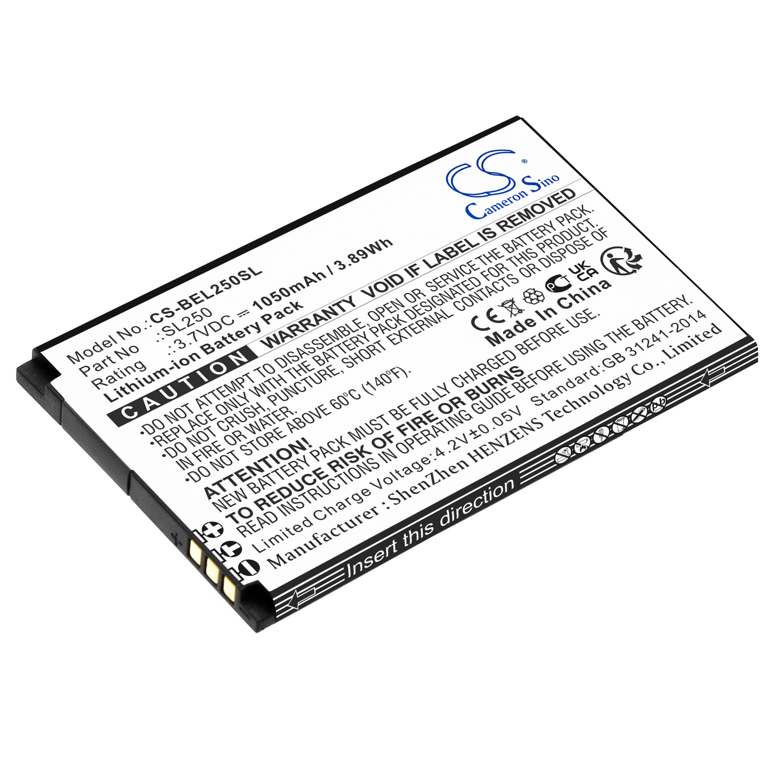 Akku älypuhelin, Matkapuhelin Bea-fon SL250:lle