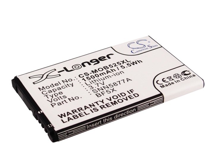 Akku älypuhelin, Matkapuhelin Motorola MB525, MB520, Defy jne. varten.