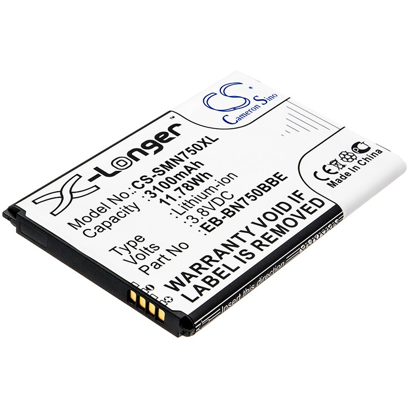 Akku älypuhelin, Matkapuhelin Samsung Galaxy Note 3 Neo, SM-N7505 ja muut.