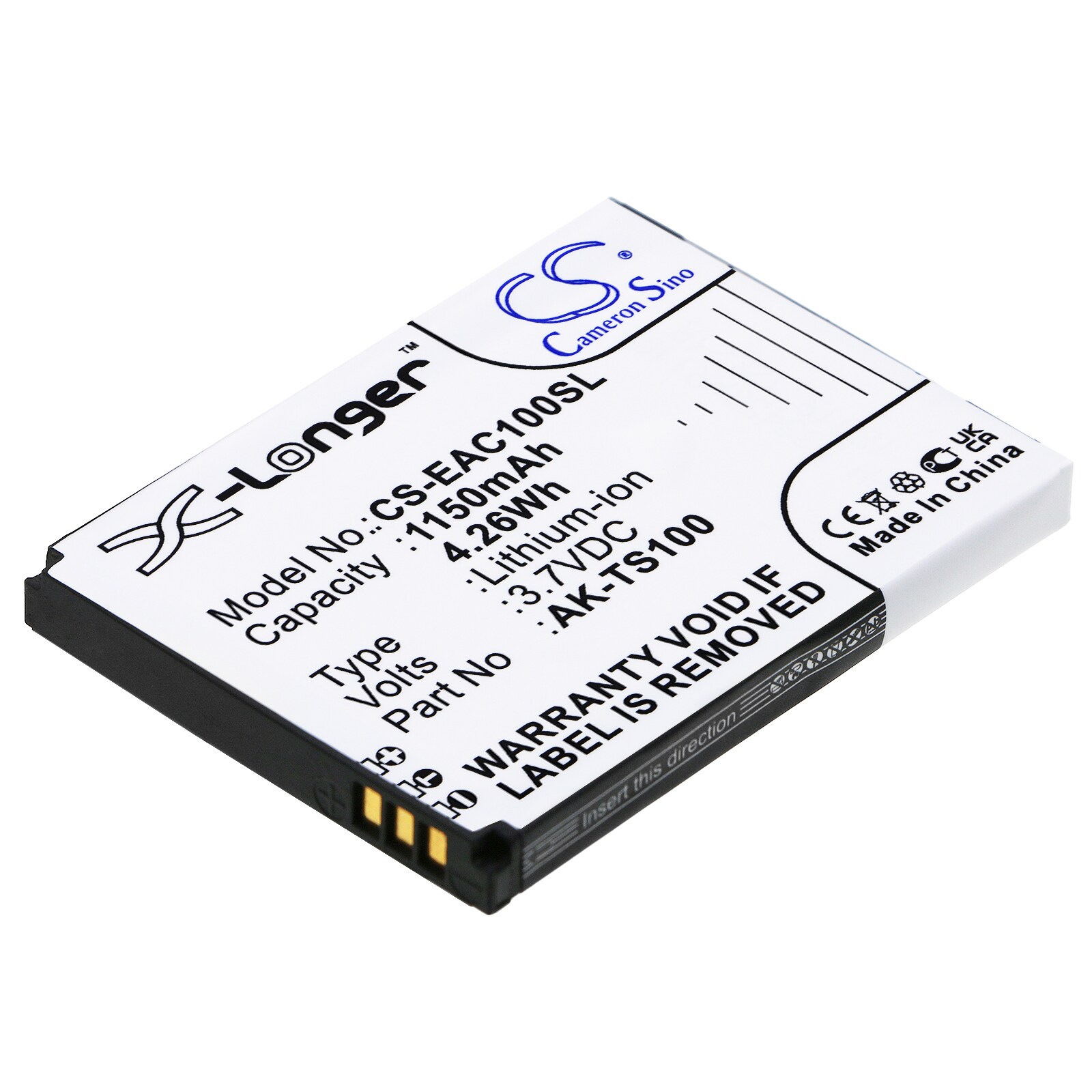 Akku älypuhelin, Matkapuhelin Emporia TELME TS100, TELME TS100S -malliin