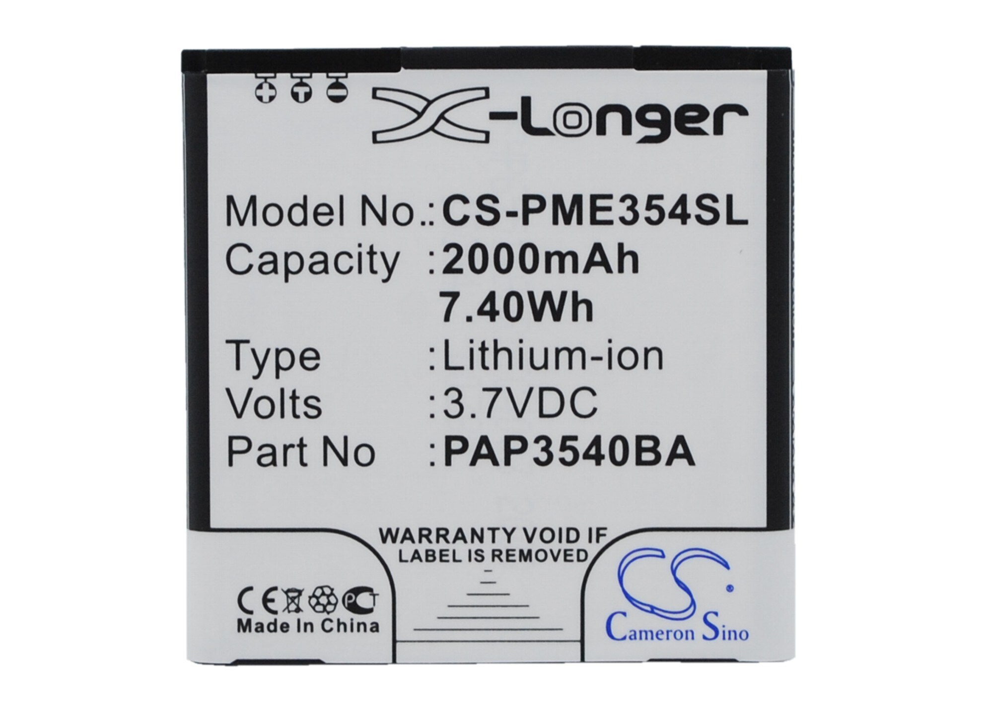 Akku älypuhelin, Matkapuhelin Prestigio MultiPhone 3540 Duo puhelimeen