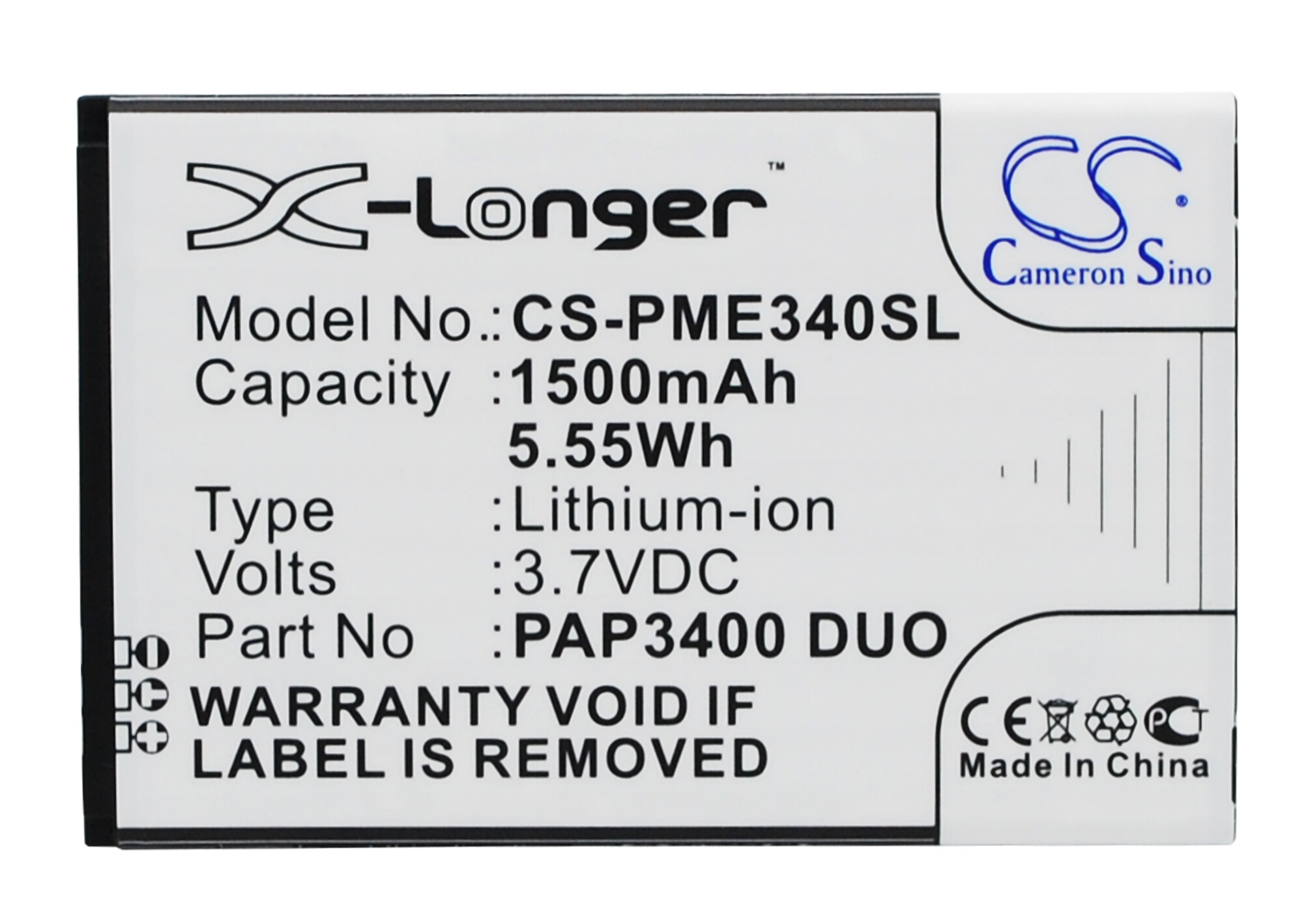 Akku älypuhelin, Matkapuhelin Prestigio MultiPhone 3400 Duo puhelimeen