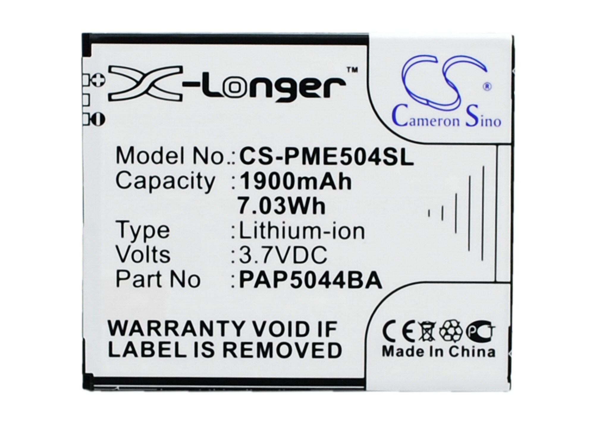 Akku älypuhelin, Matkapuhelin Prestigio MultiPhone 5044 Duo -puhelimelle, PAP5044 DUO, PAP5044 DUO
