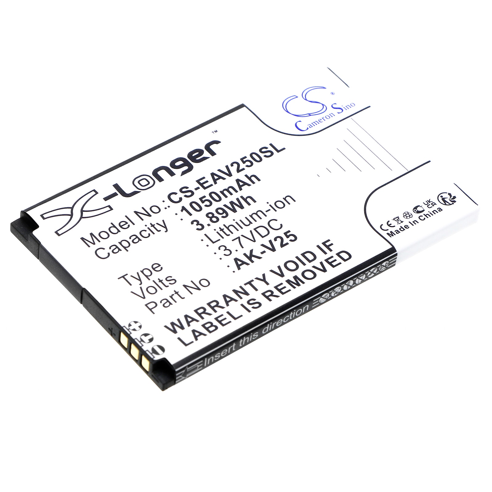 Akku älypuhelin, Matkapuhelin Emporia Pure, V25, V25_001 jne. varten.