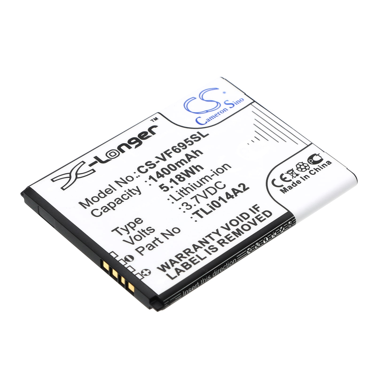 Akku älypuhelin, Matkapuhelin Vodafone Smart First 6, V695, VF-V695 ja muut.