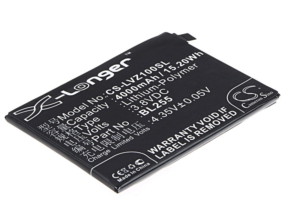 Akku älypuhelin, Matkapuhelin varten Lenovo Zuk Z1, Z1221, Z1221 DUAL SIM