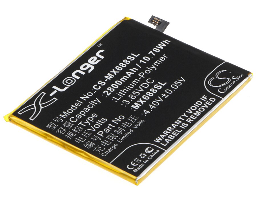 Akku älypuhelin, Matkapuhelin MeiZu M3, M688U, M688Q jne. varten.