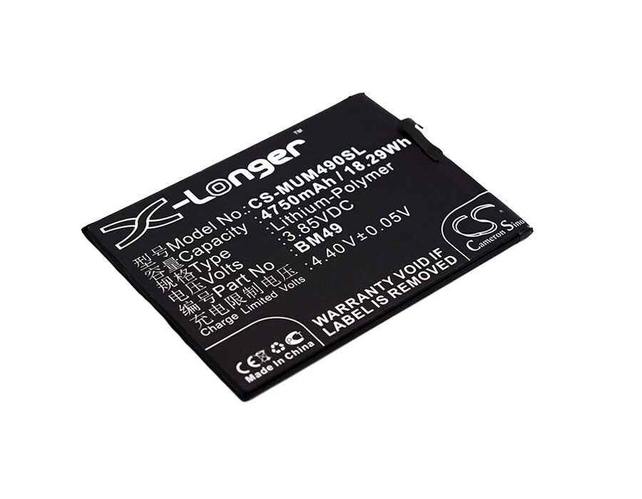 Akku älypuhelin, Matkapuhelin Xiaomi Mi Max, Mi Max Dual SIM ja muut.