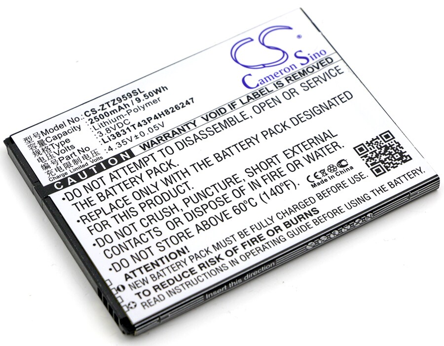 Akku älypuhelin, Matkapuhelin ZTE GRAND X 3, Grand X 3 LTE, Z959 ja muut.