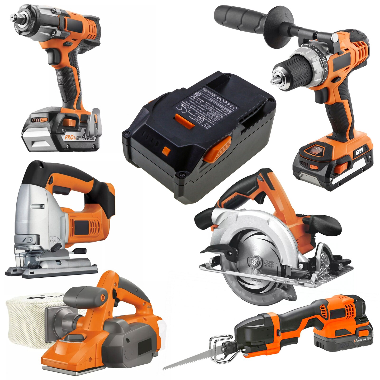 Akku Sähkötyökalulle AEG BFL 18, BHO 18, BKS 18 jne. varten.