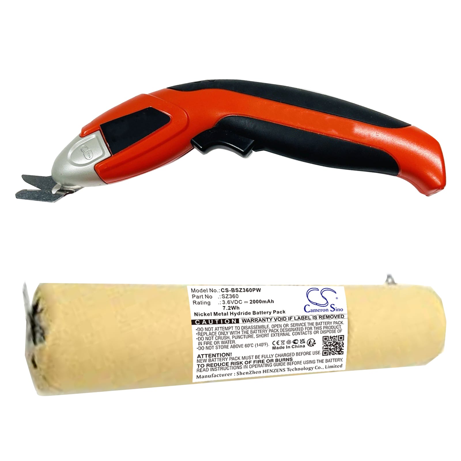 Akku Sähkötyökalulle Black & Decker SZ360, SZ360 Type 1, SZ360B varten