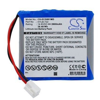 Akku Biocare ECG-6010, ECG-6020, iE6 lääketieteelliseen telemetriaan tarkoitettuun laitteeseen