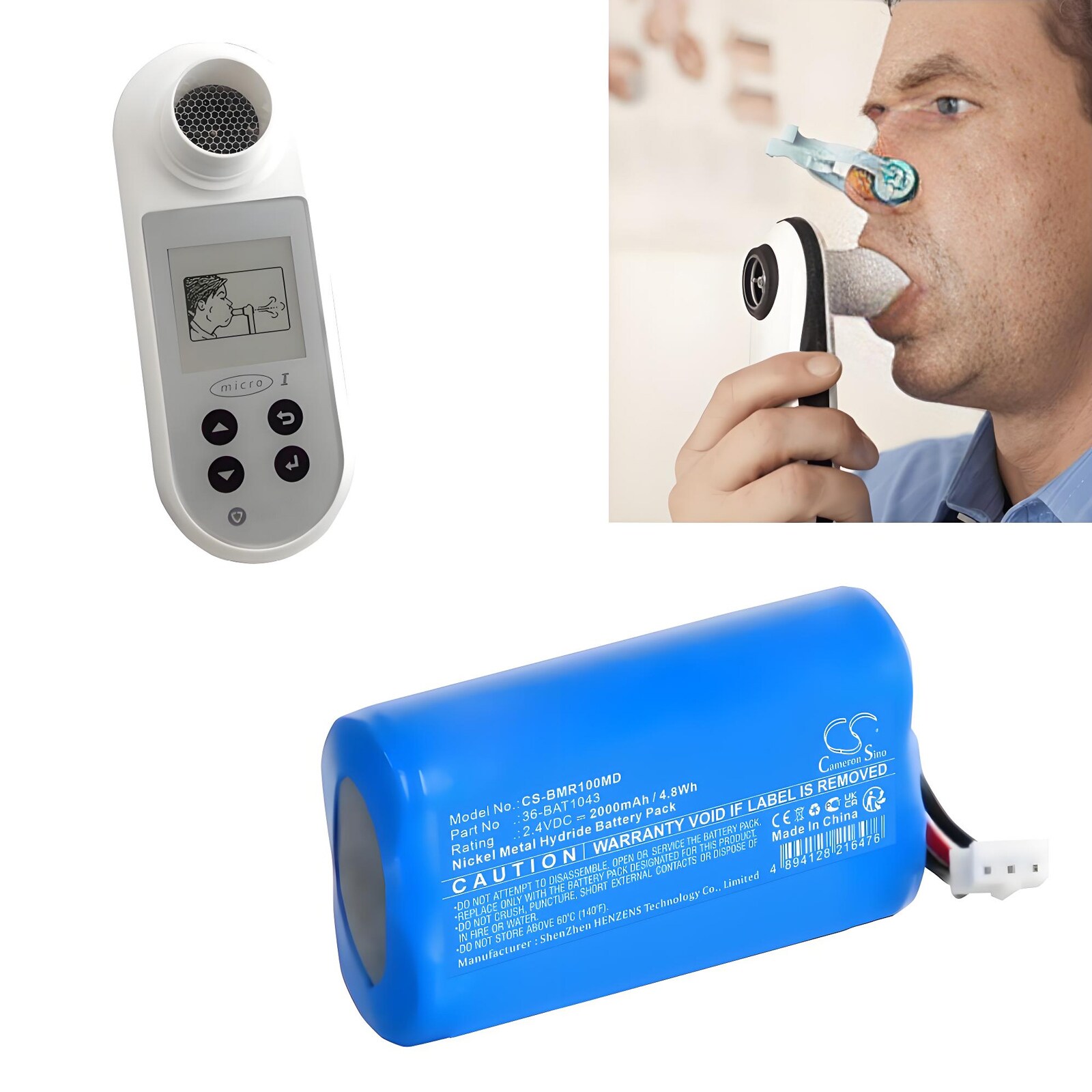 Paristo Lääketieteellinen Carefusion Micro1 Spirometer -mittariin