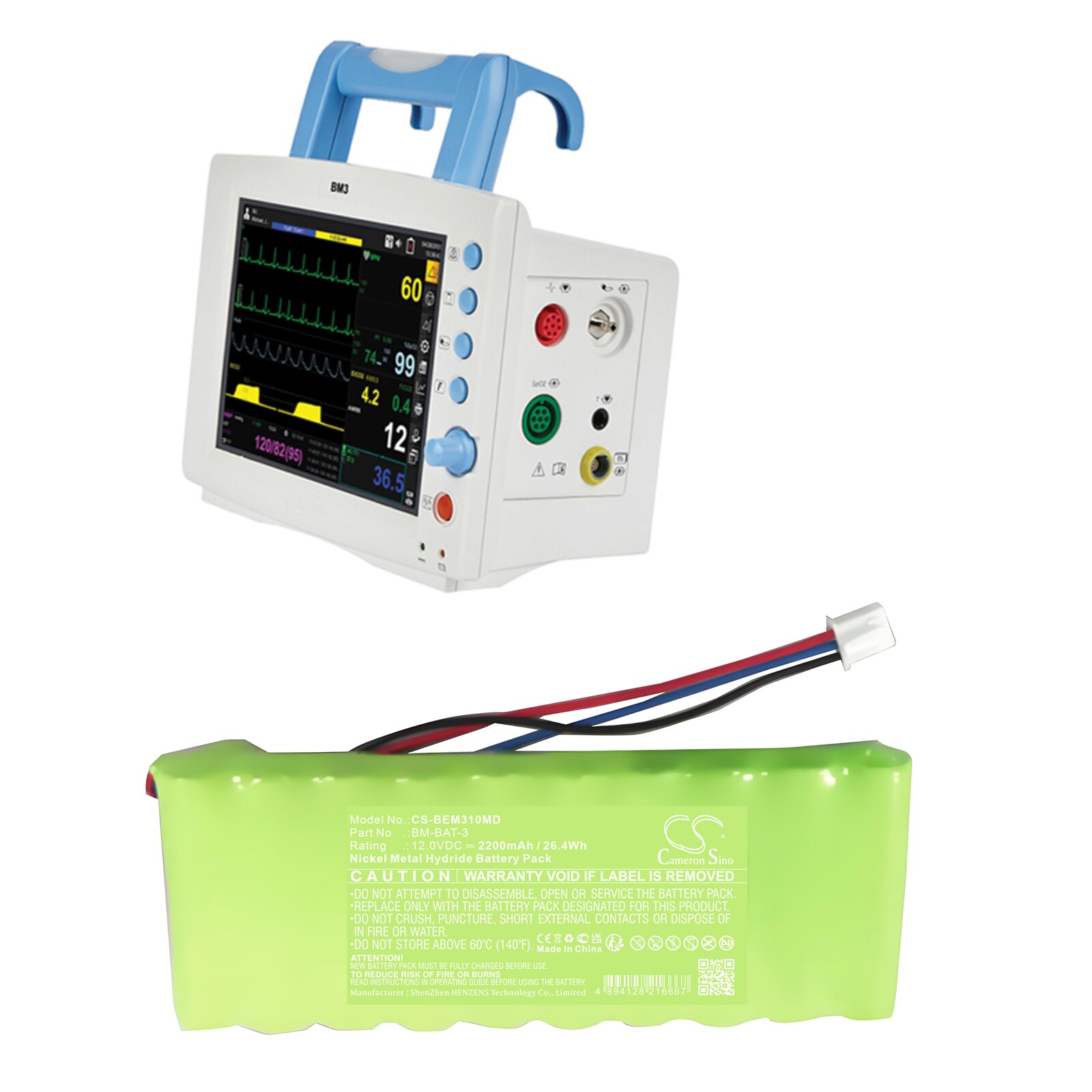 Akku Lääketieteellinen Bionetille jne. varten.