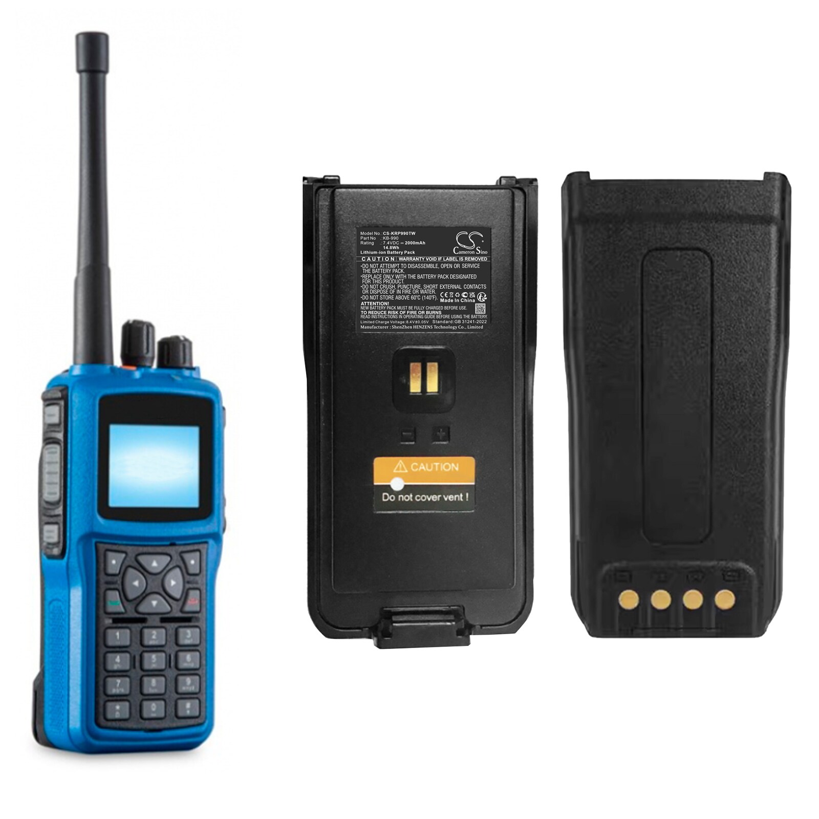 Paristo Kaksisuuntainen radio Kirisun DP980, DP985, DP990 jne. varten.