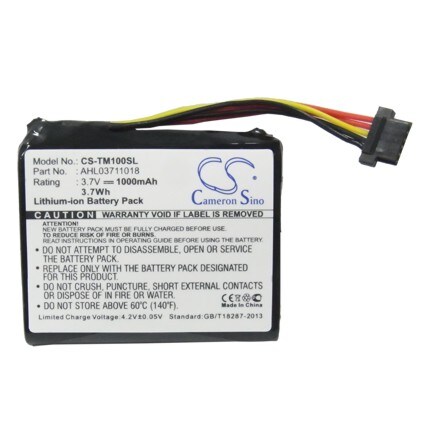 Akku navigaattoriin, GPS TomTom Go 1000, Go 1005, Go 1000 Live jne. varten.