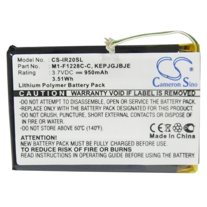 Akku mediasoittimeen iRiver Clix Plus, U20, REI-iriverclix2 ja muut.