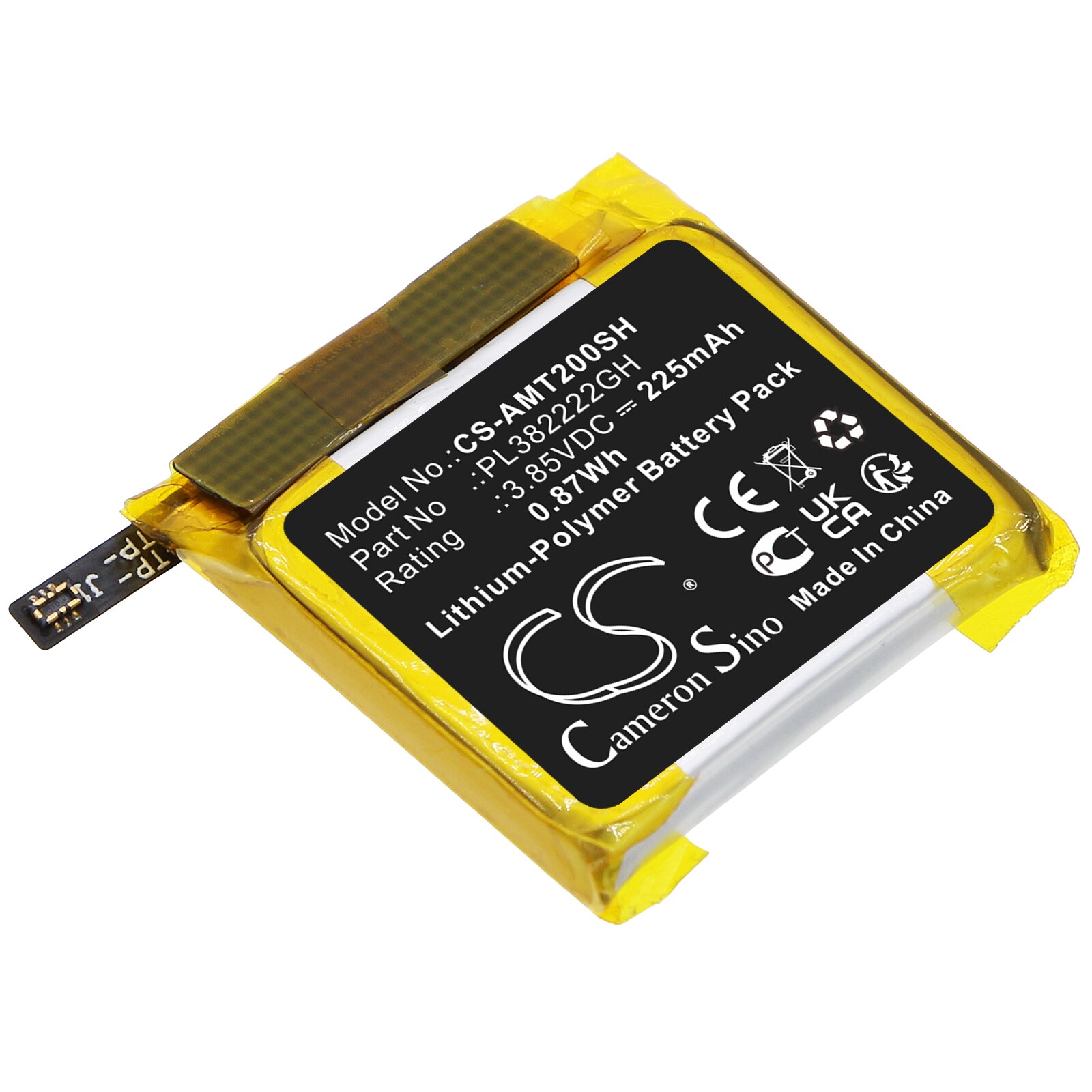 Akku Älykelloon Amazfit POP, Bip U, A2009 jne. varten.