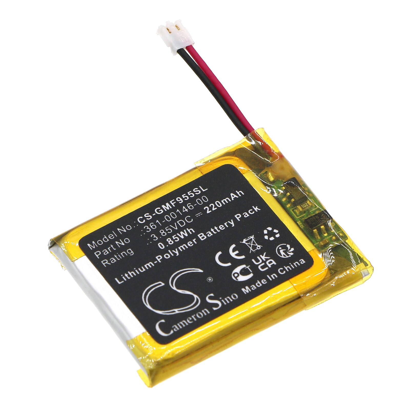 Akku Älykello varten Garmin Forerunner 955 Solarille