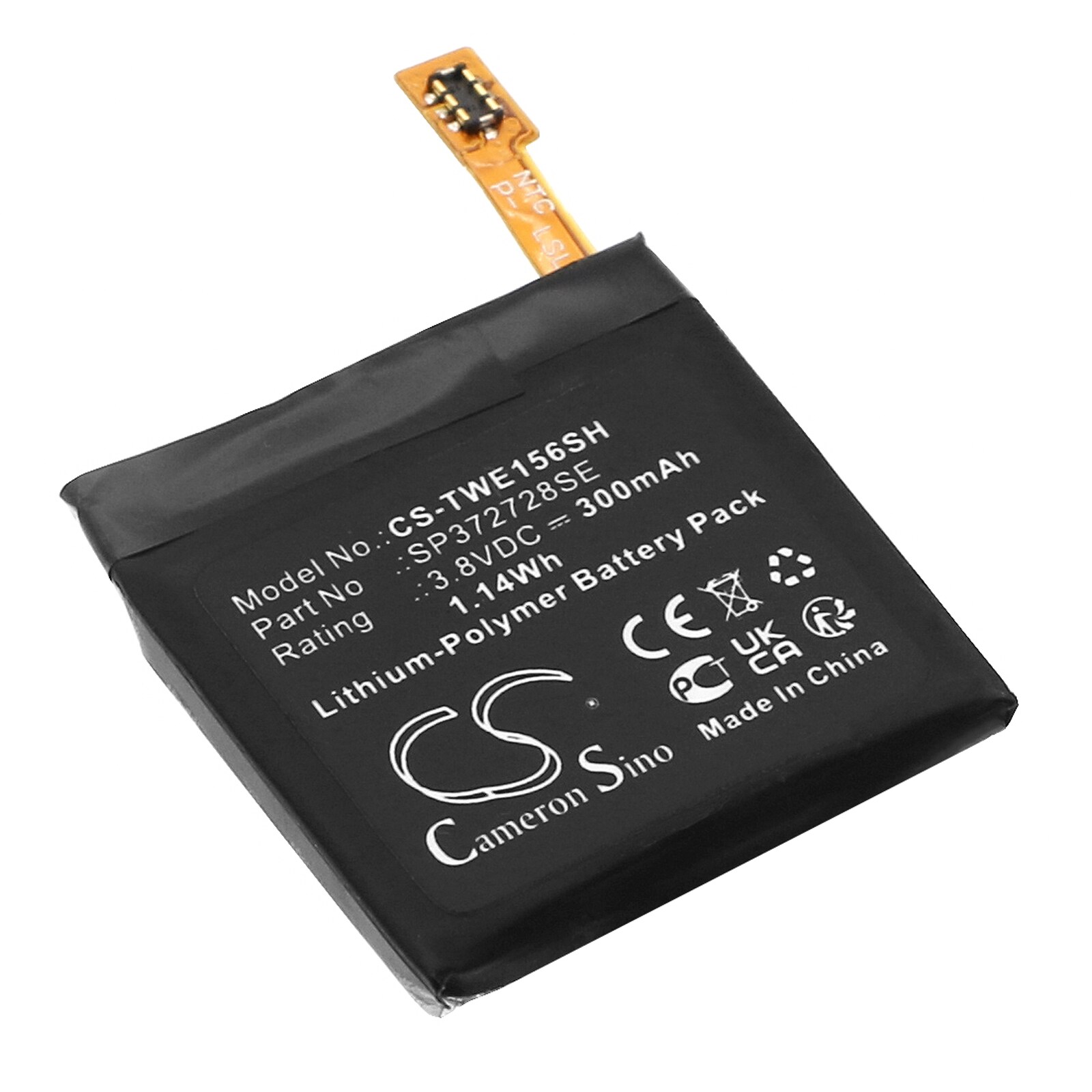 Akku Älykello Ticwatch WE11056, 2, 2E ja muille.