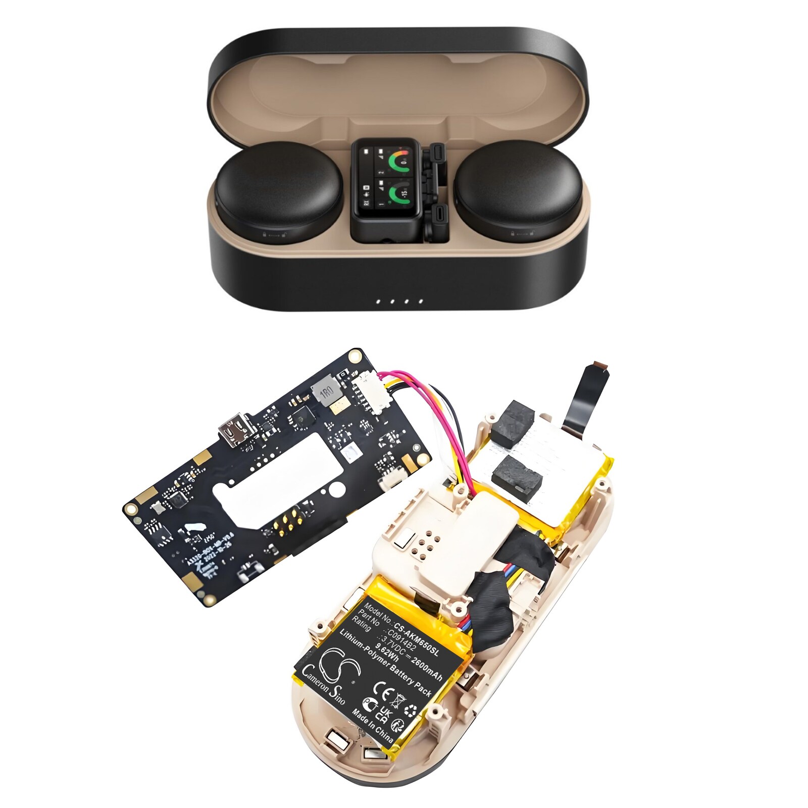 Akku Lähettimet ja vastaanotin AnkerWork M650:lle