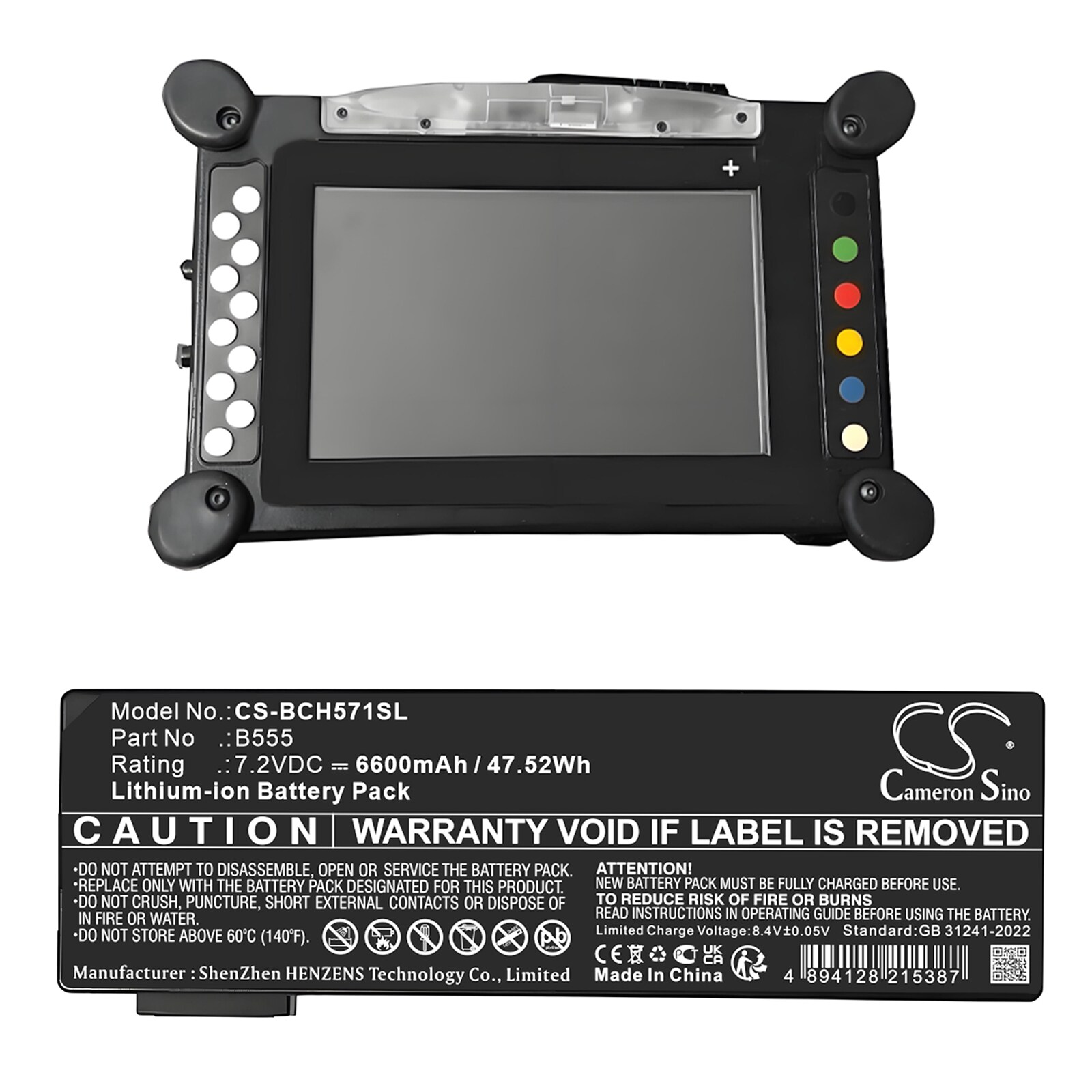 Akku Diagnostinen skanneri varten Bosch 3571-0100 IFLEX OBD paristo